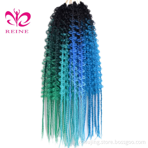 Wholesale  24/30 Inch Soft Butterfly Locs Crochet Braiding Hair Red Blue Straight Butterfly Locs Box Braiding Hair Extensions